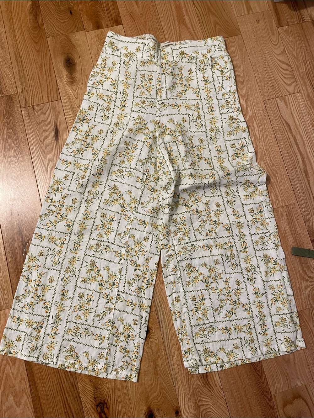 100% linen Wide Leg Pants